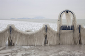 Elképesztő látványt nyújt a jég a Balaton partján (FOTÓK)